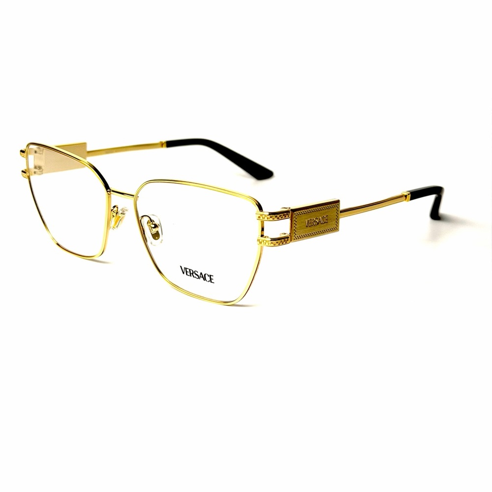Versace Mod 1301 1002 Gold New Eyeglasses Authentic - Picture 3 of 7